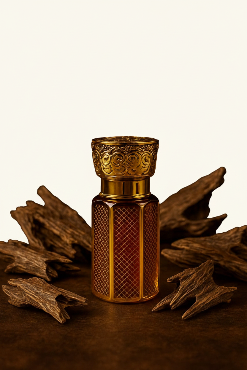 Black Oud Hindi - All Elements, Ivory Background