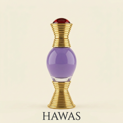 Purple bottle with HAWAS at the bottom